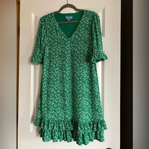 CeCe Kelly Green Knee Length Dress